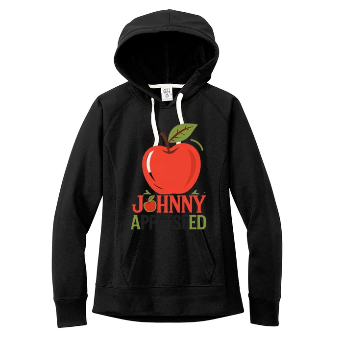 Johnny Appleseed Apple Day Sept 26 Orchard Nursery Women's Fleece Hoodie