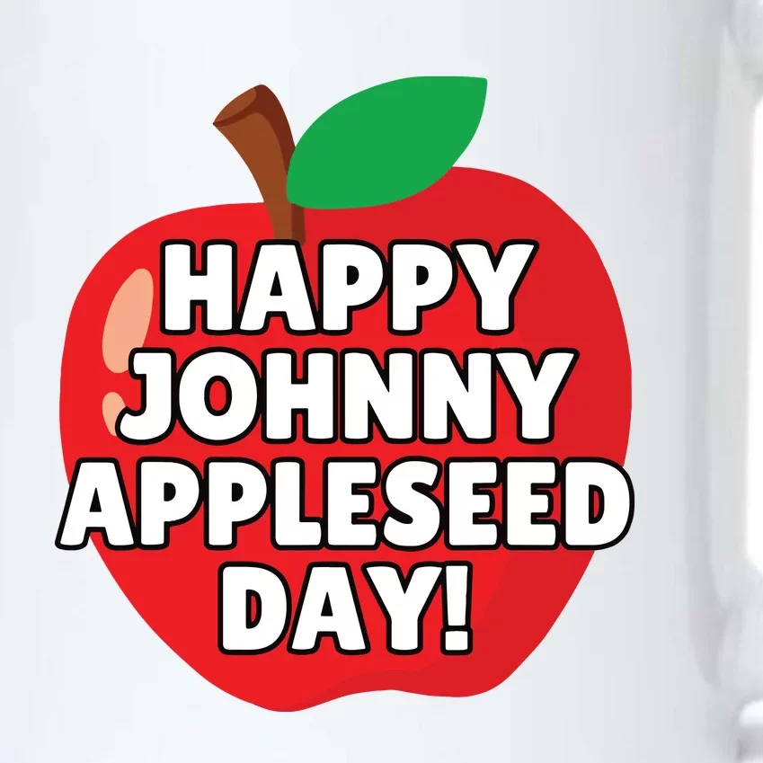 Johnny Appleseed Apple Day Sept 26 Orchard Nursery Black Color Changing Mug