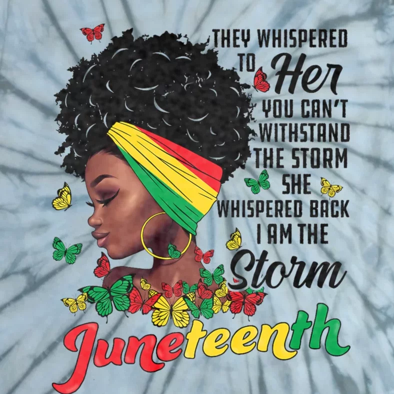 Juneteenth African American Black Women Black History Tie-Dye T-Shirt