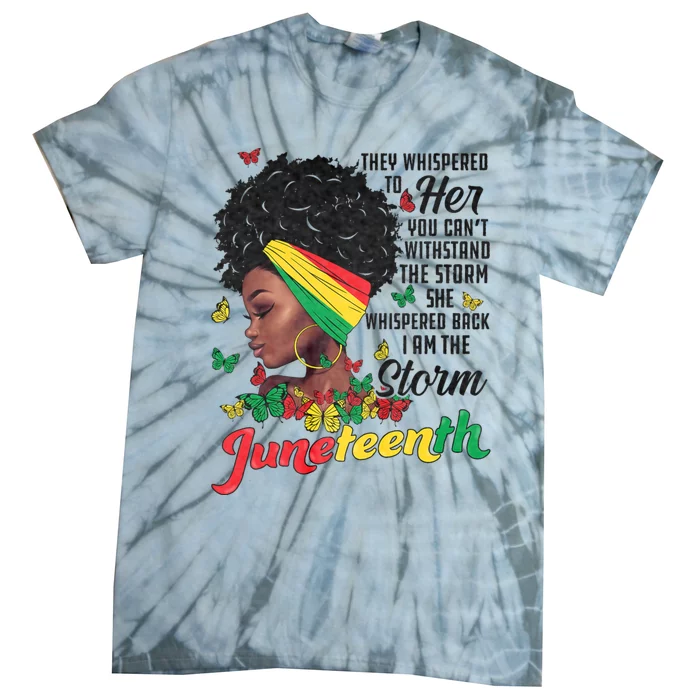 Juneteenth African American Black Women Black History Tie-Dye T-Shirt