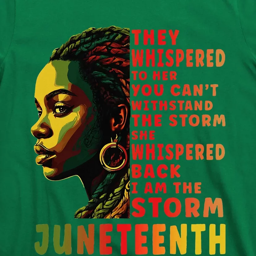 Juneteenth Afro American Black Women Black History T-Shirt