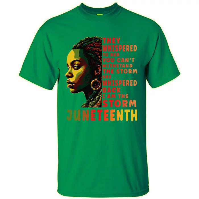 Juneteenth Afro American Black Women Black History Tall T-Shirt