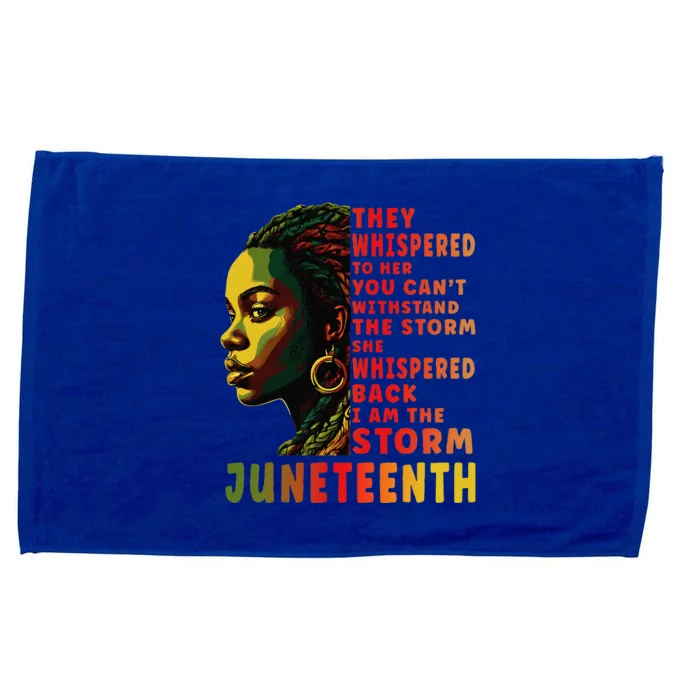 Juneteenth Afro American Black Women Black History Microfiber Hand Towel