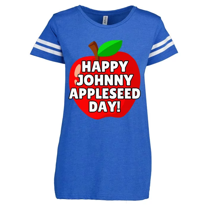 Johnny Appleseed Apple Day Enza Ladies Jersey Football T-Shirt