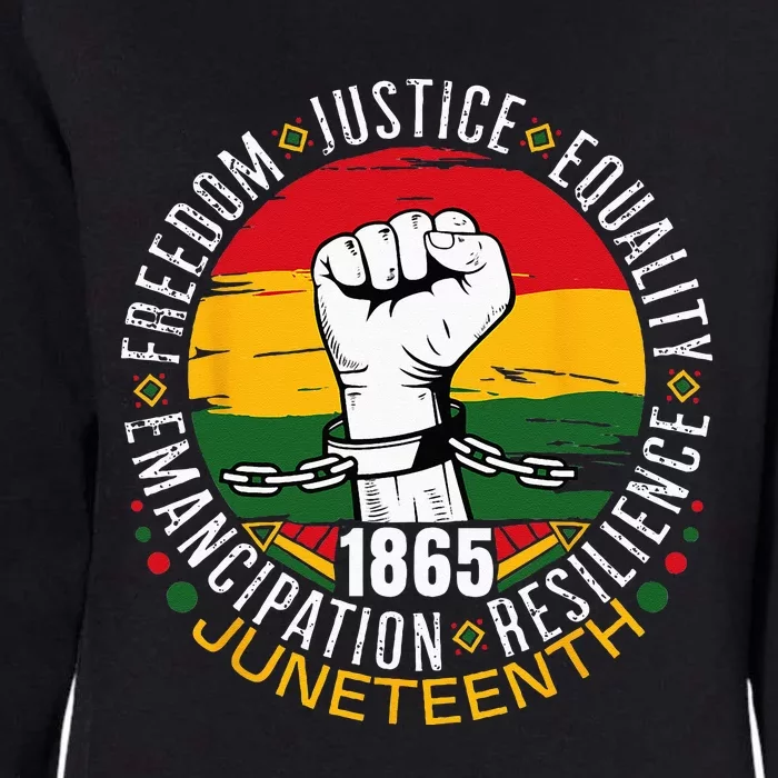 Juneteenth African American Black History 1865 Juneteenth Womens California Wash Sweatshirt