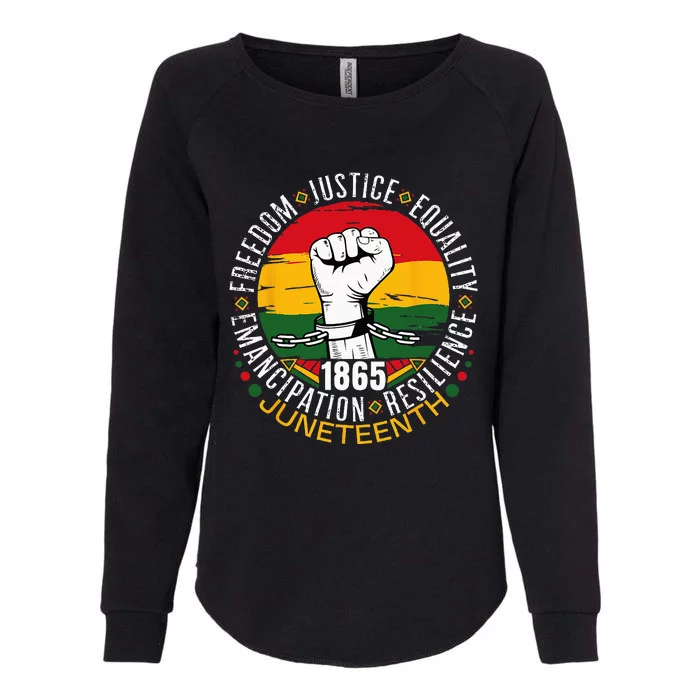 Juneteenth African American Black History 1865 Juneteenth Womens California Wash Sweatshirt