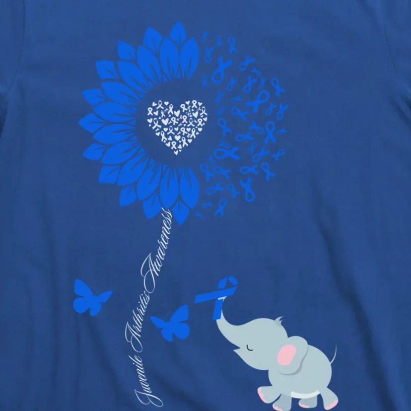 Juvenile Arthritis Awareness Sunflower Elephant Butterfly Gift T-Shirt