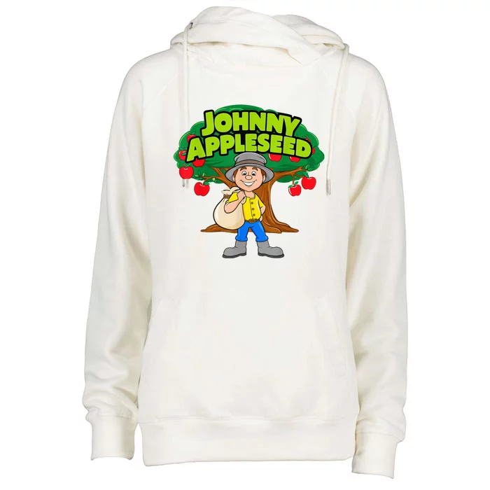 Johnny Appleseed Apple Day Sept 26 Celebrate Legends Womens Funnel Neck Pullover Hood