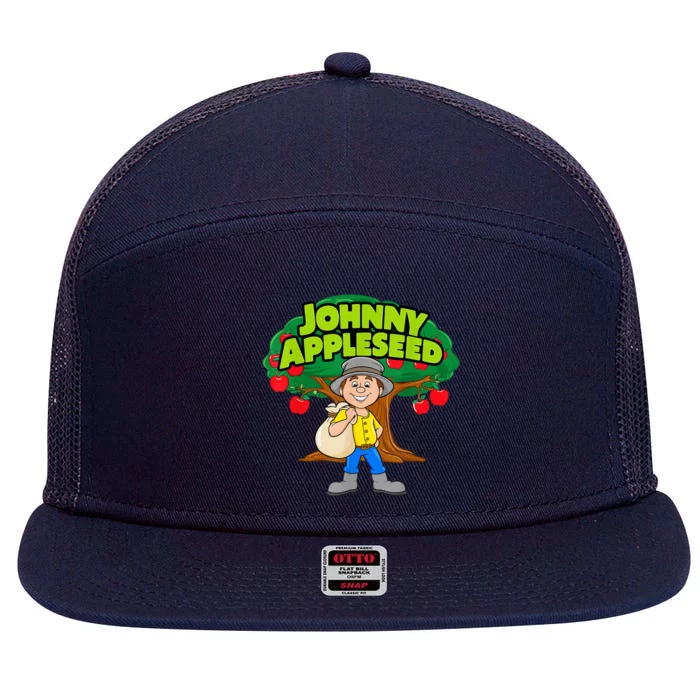 Johnny Appleseed Apple Day Sept 26 Celebrate Legends 7 Panel Mesh Trucker Snapback Hat