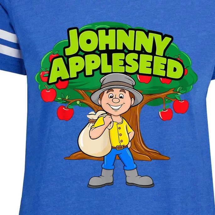 Johnny Appleseed Apple Day Sept 26 Celebrate Legends Enza Ladies Jersey Football T-Shirt