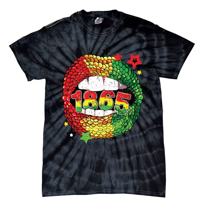 Juneteenth African American Black 1865 Tie-Dye T-Shirt