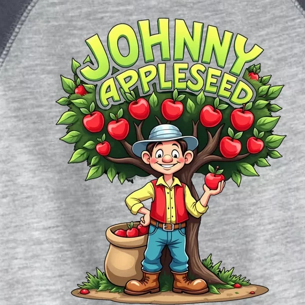 Johnny Appleseed Apple Day Sept 26 Celebrate Legends Apple Toddler Fine Jersey T-Shirt