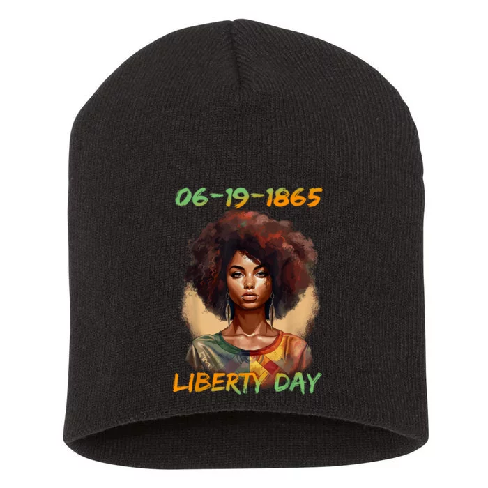 Juneteenth African American Women Independence Day Short Acrylic Beanie