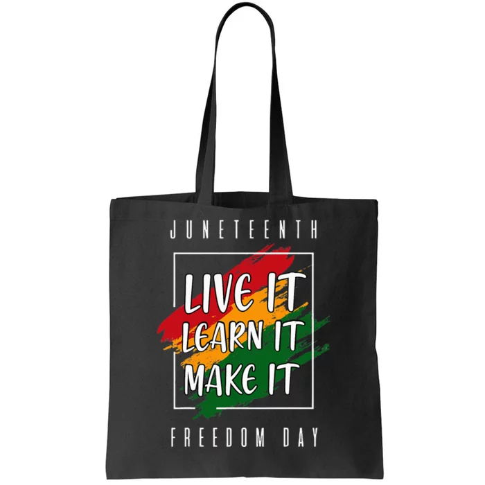 Junenth African American Black History Tote Bag