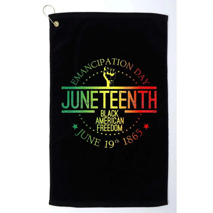 Juneteenth African American Freedom Black History June 19 Platinum Collection Golf Towel