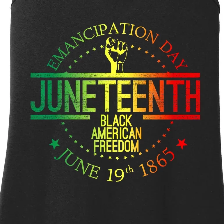 Juneteenth African American Freedom Black History June 19 Ladies Essential Tank