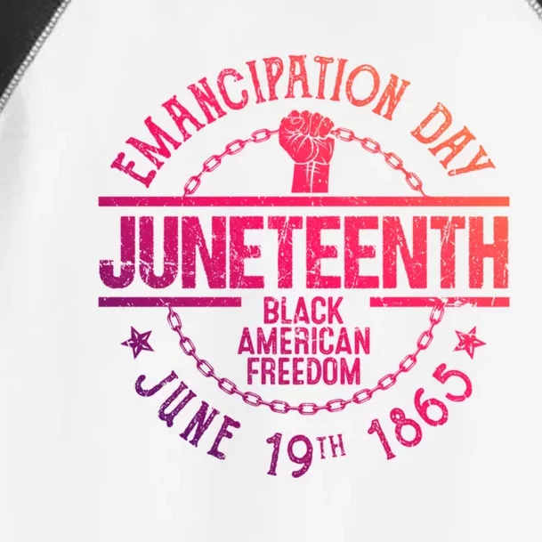 Juneteenth African American Freedom Black History June 19 Great Gift Toddler Fine Jersey T-Shirt