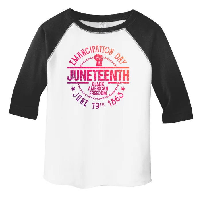 Juneteenth African American Freedom Black History June 19 Great Gift Toddler Fine Jersey T-Shirt