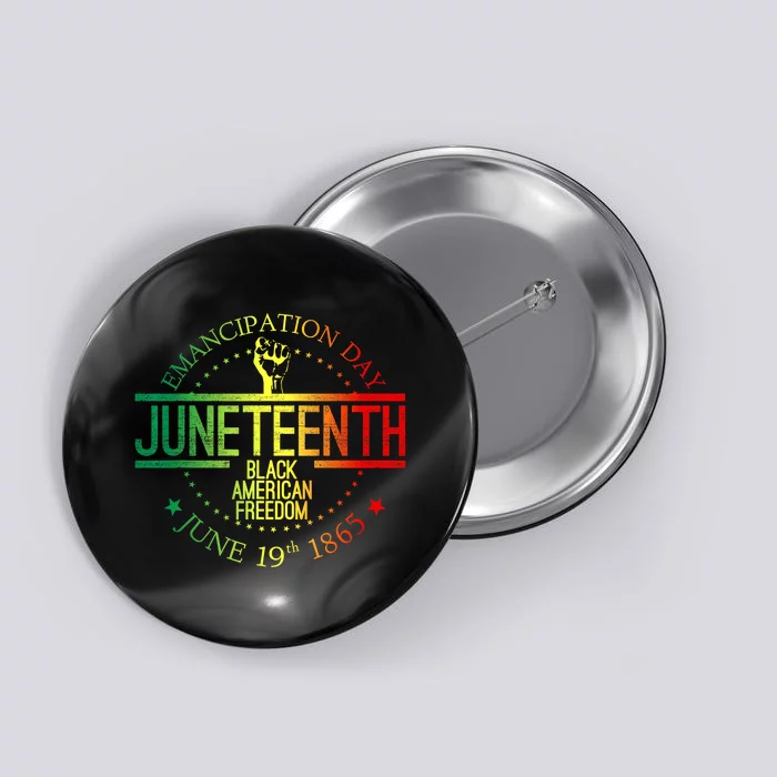 Juneteenth African American Freedom Black History June 19 Button