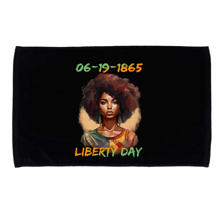 Juneteenth African American Women Independence Day Microfiber Hand Towel