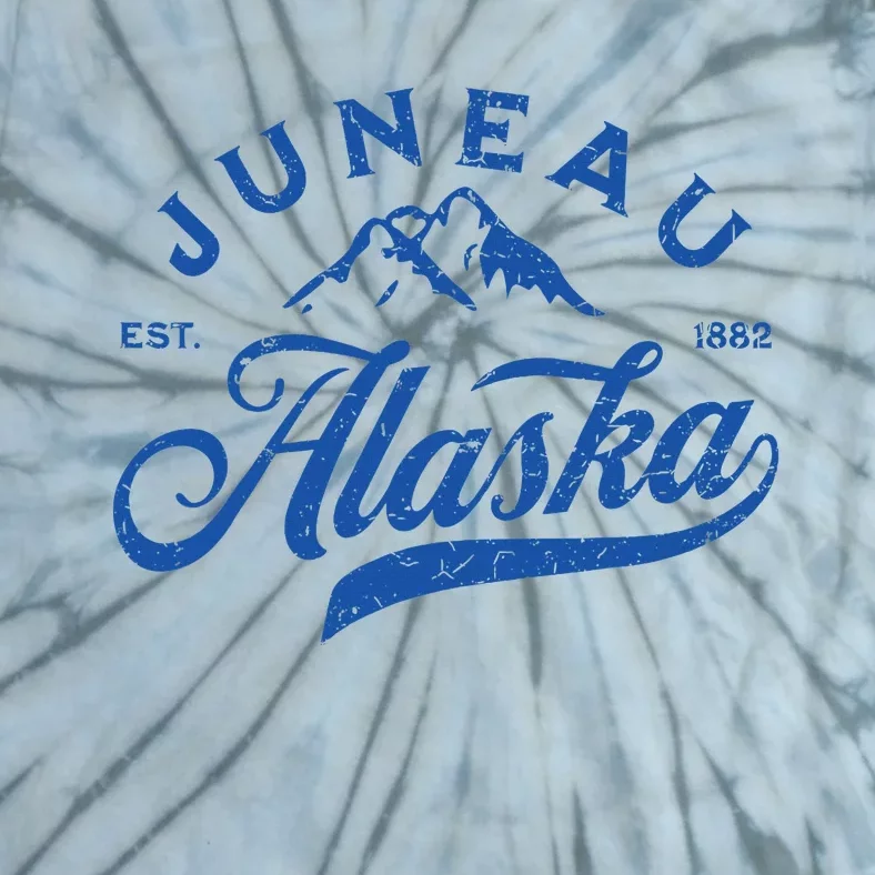 Juneau Alaska Ak Mountains Family Vacation Souvenir Tie-Dye T-Shirt