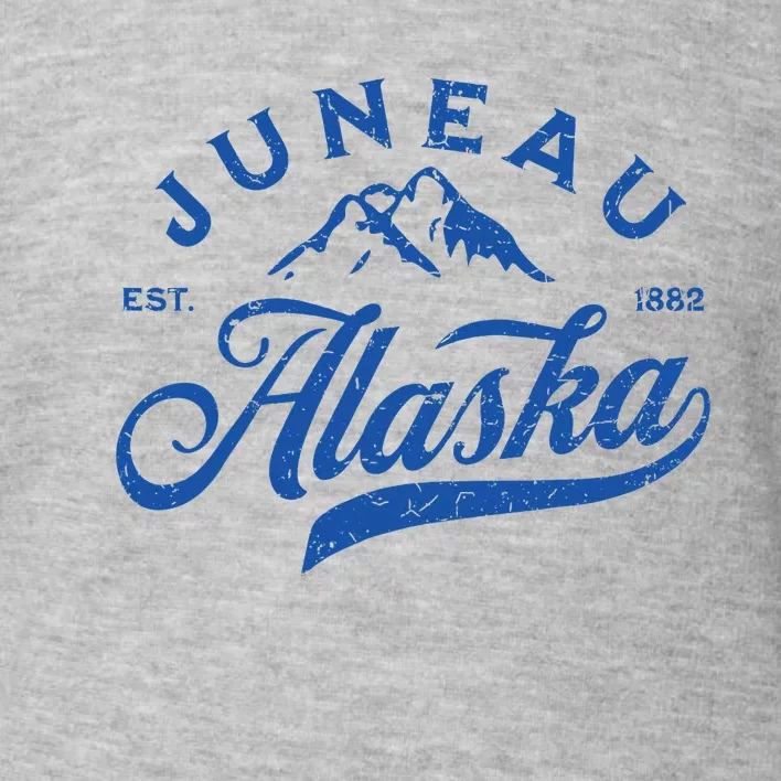 Juneau Alaska Ak Mountains Family Vacation Souvenir Toddler Sweatshirt