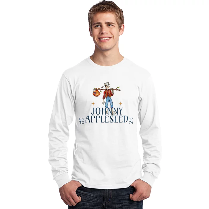 Johnny Appleseed Apple Day Sept 26 Orchard Nursery Long Sleeve Shirt