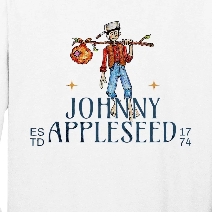 Johnny Appleseed Apple Day Sept 26 Orchard Nursery Long Sleeve Shirt