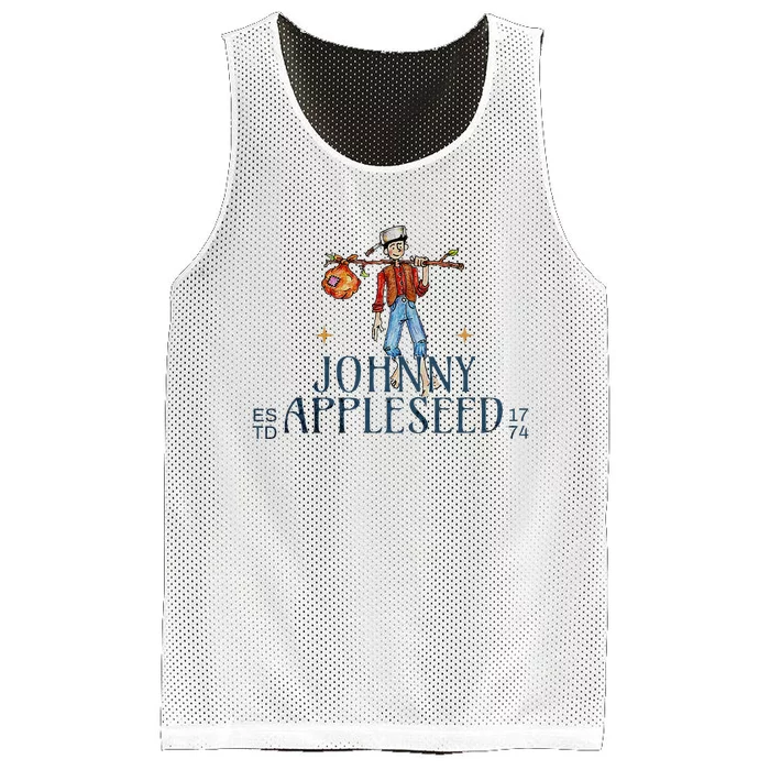 Johnny Appleseed Apple Day Sept 26 Orchard Nursery Mesh Reversible Basketball Jersey Tank