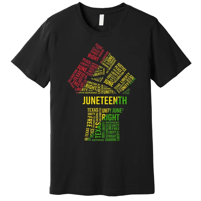 Juneteenth African American Free Ish 1865 Juneteeth Premium T-Shirt