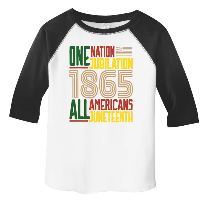 Junenth African American Black History 1865 Junenth Cool Gift Toddler Fine Jersey T-Shirt