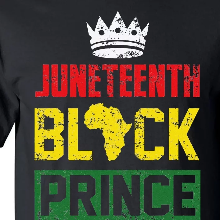 Juneteenth Afro American Boy Son Family Matching Juneteenth Tall T-Shirt