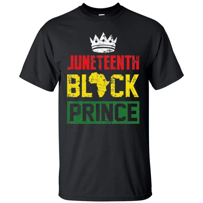 Juneteenth Afro American Boy Son Family Matching Juneteenth Tall T-Shirt