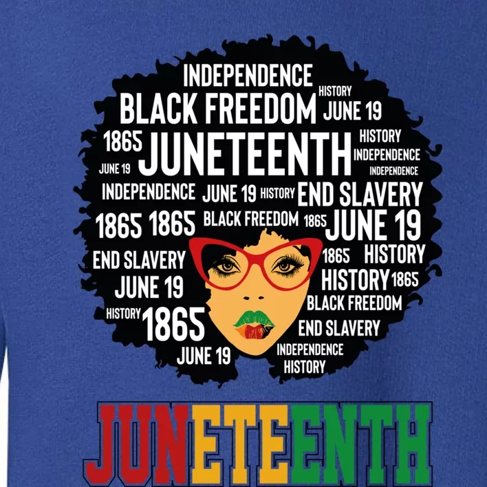 Junenth African America Freedom Day 1865 Junenth Gift Toddler Sweatshirt