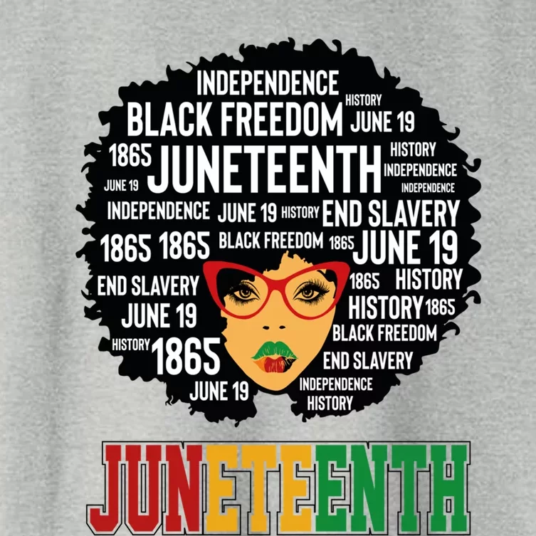 Junenth African America Freedom Day 1865 Junenth Gift Women's Crop Top Tee