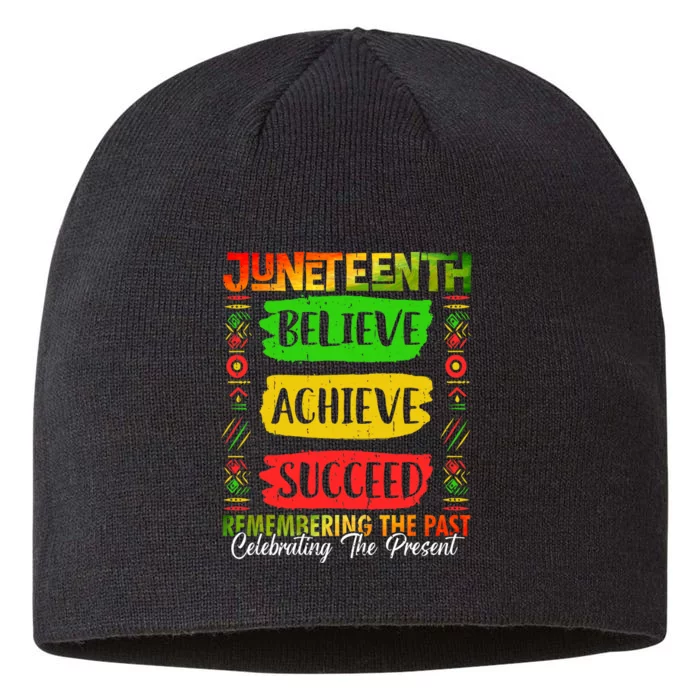 Juneteenth African American Celebrate Black Freedom 8 1/2in Sustainable Knit Beanie