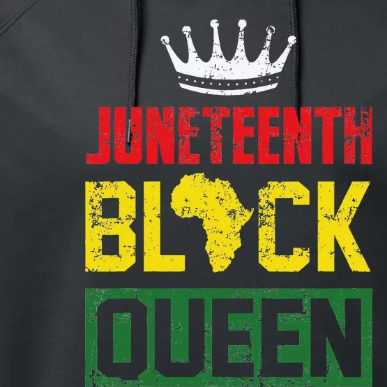 Juneteenth Afro American Wo Mom Matching Juneteenth Performance Fleece Hoodie