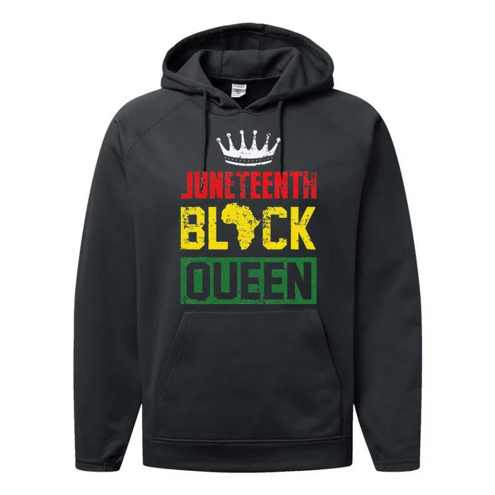 Juneteenth Afro American Wo Mom Matching Juneteenth Performance Fleece Hoodie