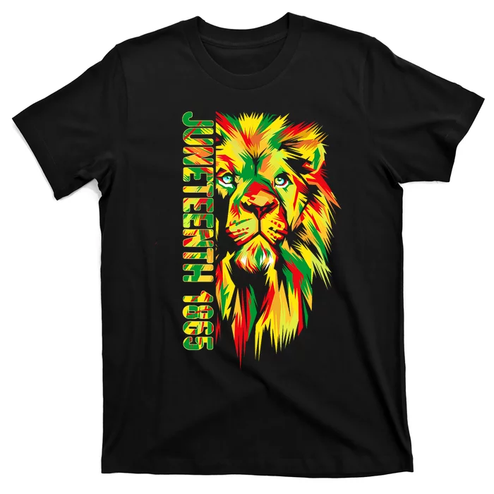 Juneteenth African American Black Lion 1865 King T-Shirt