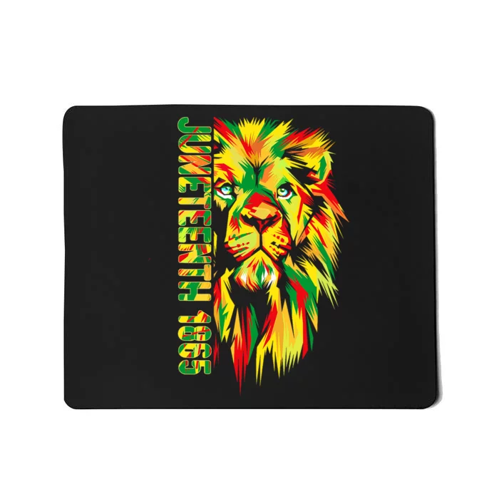 Juneteenth African American Black Lion 1865 King Mousepad