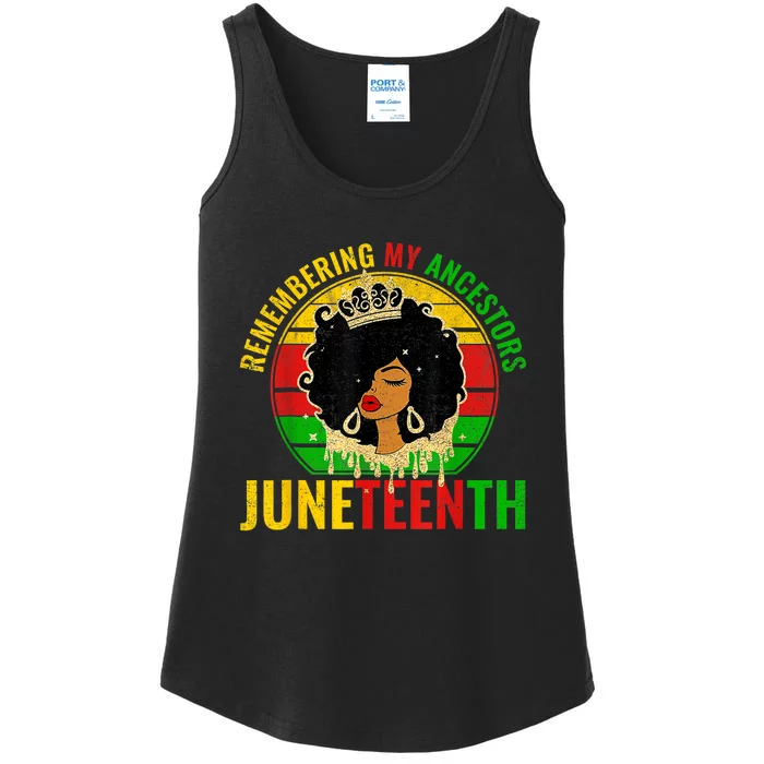 Juneteenth African American Ladies Essential Tank