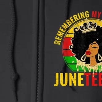 Juneteenth African American Full Zip Hoodie