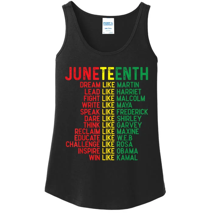 Juneteenth African American Ladies Essential Tank