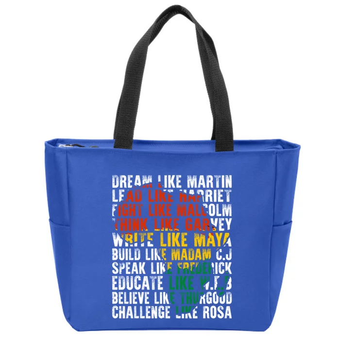 Juneteenth African American Blm Black History Month Freedom Funny Gift Zip Tote Bag