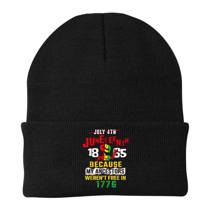 Juneteenth African American Knit Cap Winter Beanie