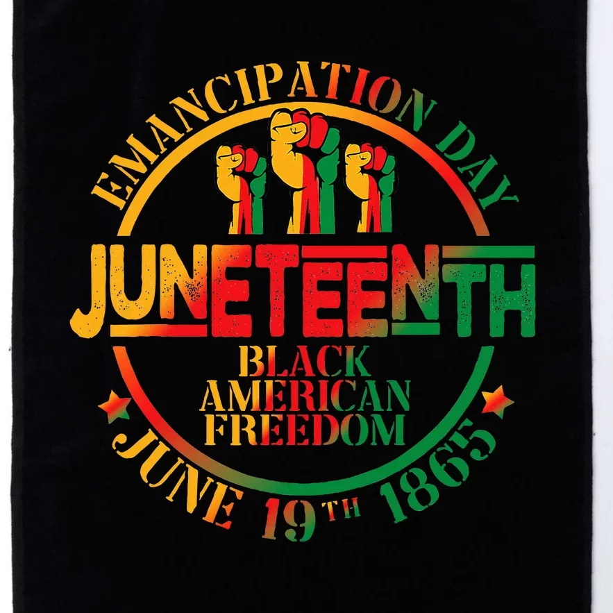 Juneteenth African American Freedom Black History June 19 Platinum Collection Golf Towel