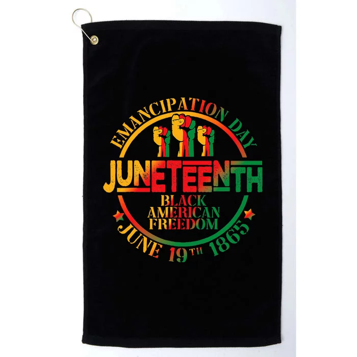 Juneteenth African American Freedom Black History June 19 Platinum Collection Golf Towel