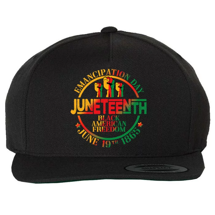 Juneteenth African American Freedom Black History June 19 Wool Snapback Cap