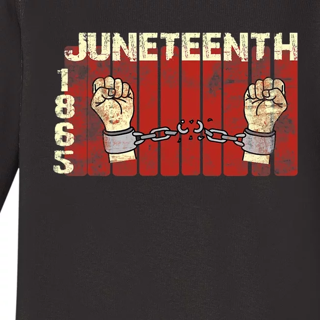 Juneteenth African American Since 1865 Baby Long Sleeve Bodysuit