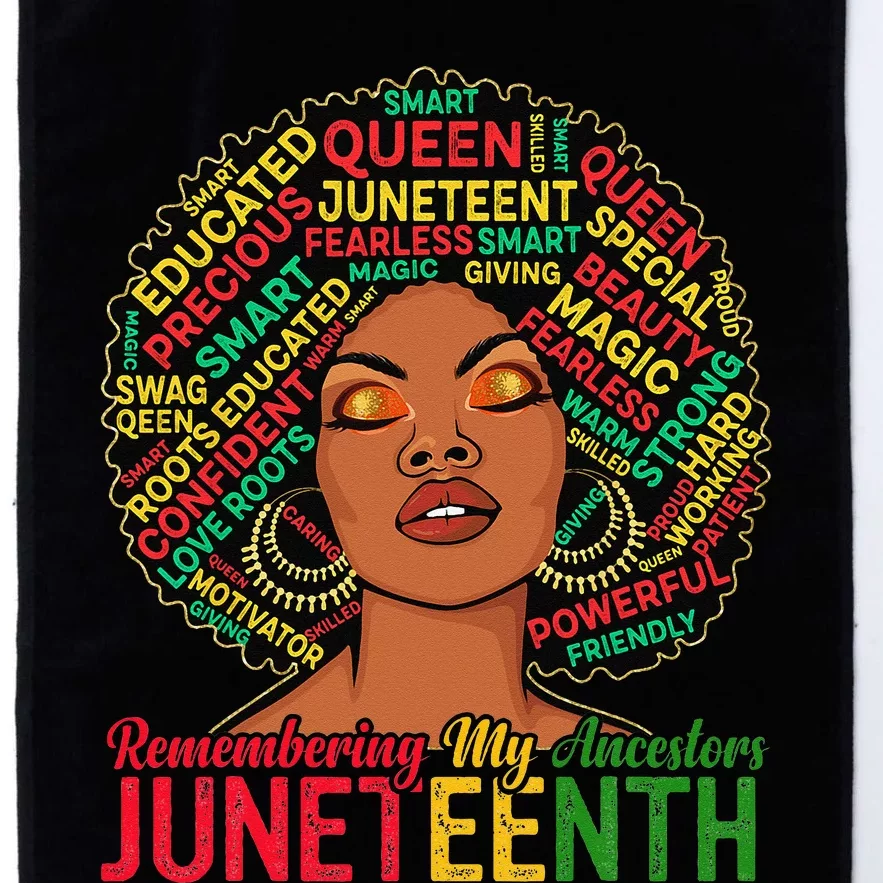 Juneteenth  African American Black  1865 Platinum Collection Golf Towel